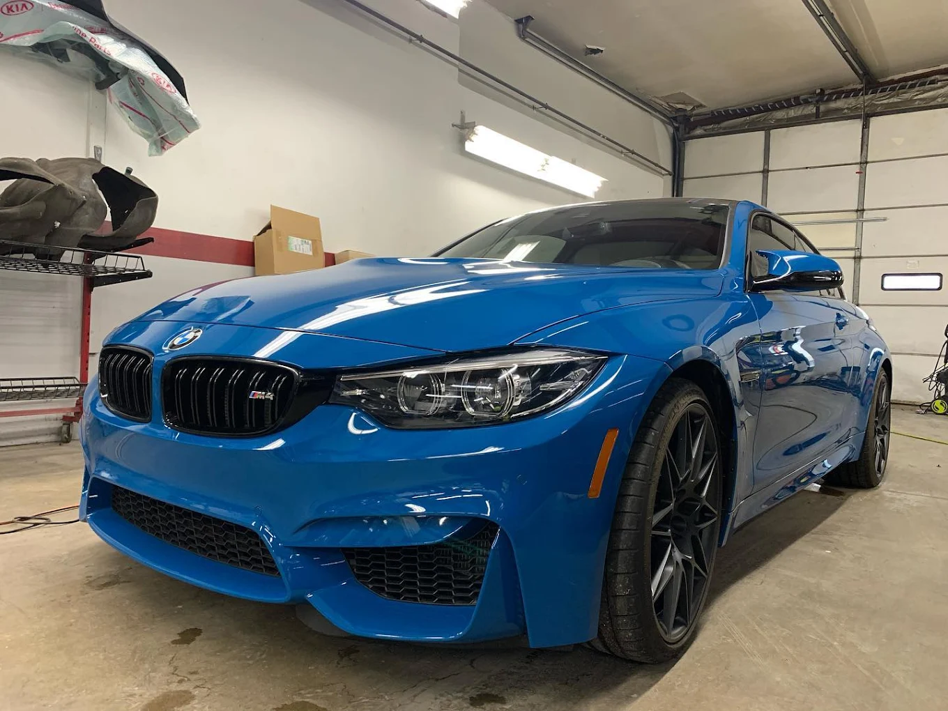 Blue BMW detailed by Paola Precision in Monroe Connecticut